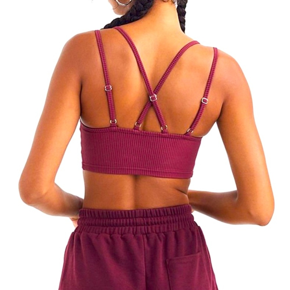 NWT-M- For Love & Lemons Eva Crop Top - Picture 2 of 4